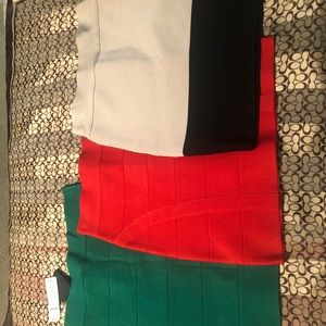 4 Bebe skirts size small